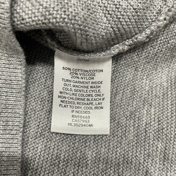 TROUVE Hi-Lo Gray V Neck Ribbed Sweater Blouse NWOT - Picture 5 of 9